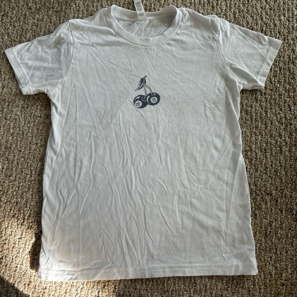 Cherry Eight ball Baby Tee